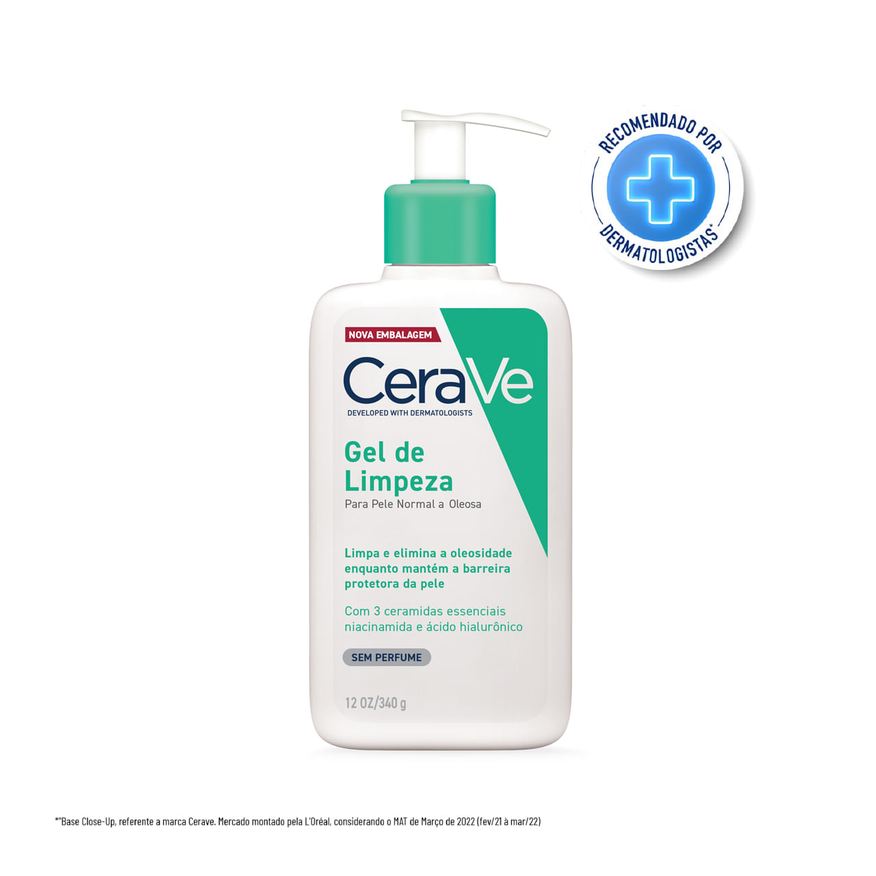 CeraVe Gel de Limpeza Facial Sem Fragrância 340g