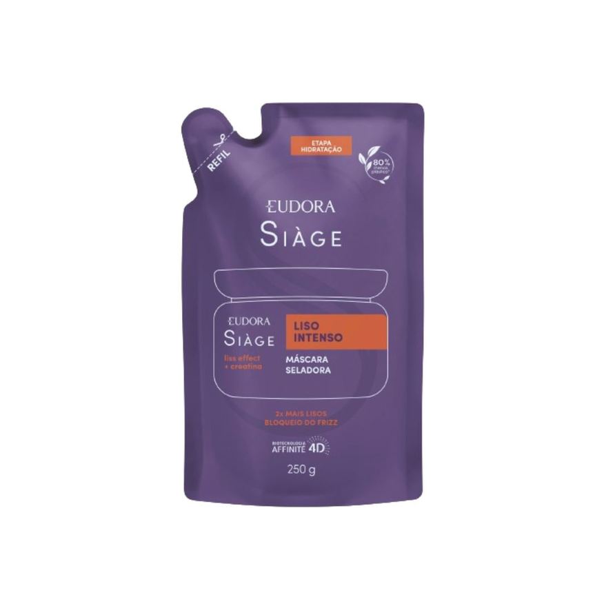 Siage Máscara Capilar Eudora Siàge Liso Intenso Seladora Refil 250g