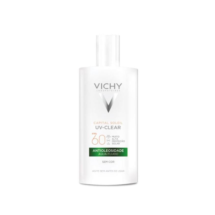 Capital Soleil Protetor Solar Facial Vichy UV-Clear FPS60 Antioleosidade Sem Cor 40g
