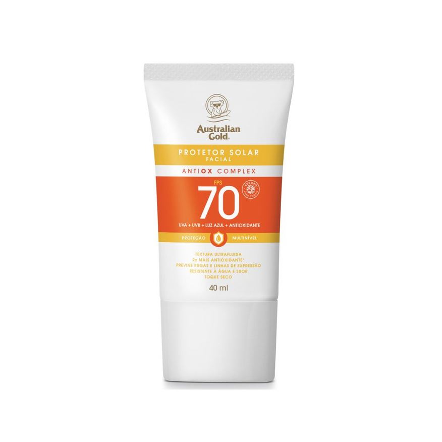 Australian Gold Protetor Solar Facial Antiox Complex Ultra Fluido FPS70 40ml