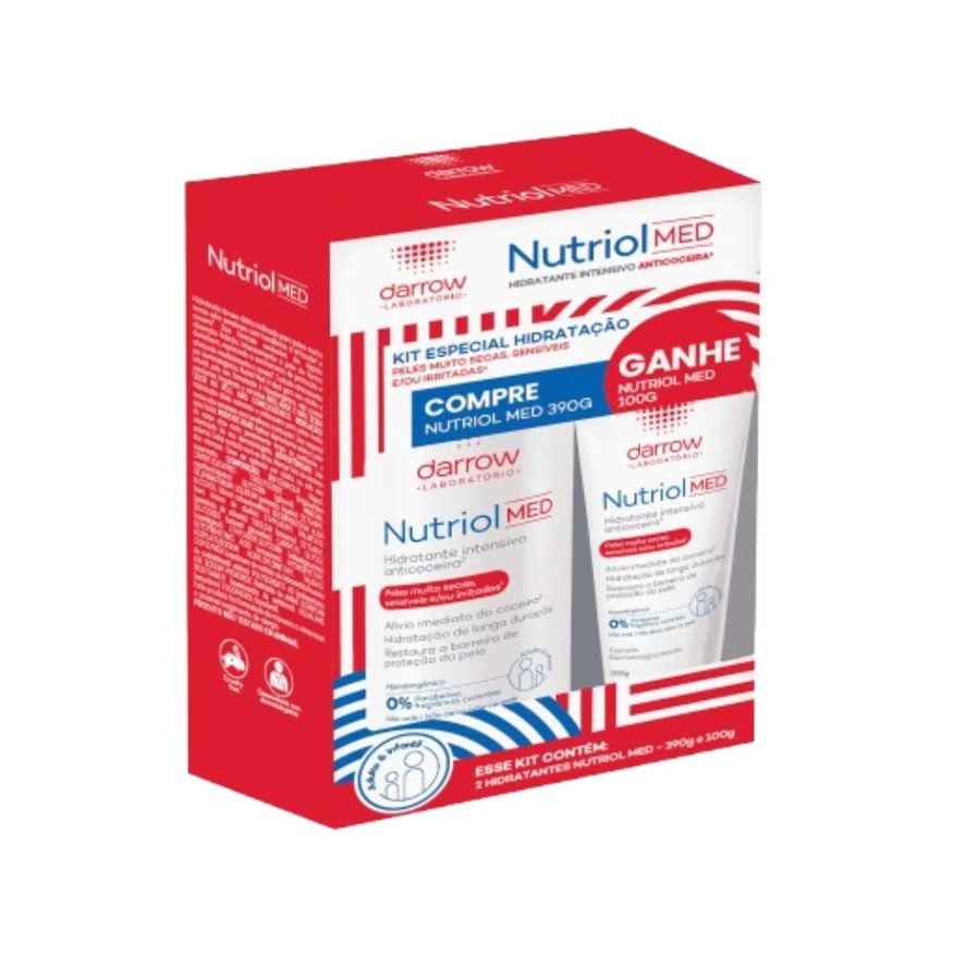 Darrow Kit Loção Hidratante Nutriol Med Corporal 390g 1 Unidade + Loção Hidratante Darrow Nutriol Med 100g Corporal 1 Unidade
