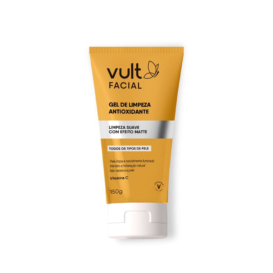 Vult Gel de Limpeza Facial Antioxidante com Vitamina C Efeito Matte 150g