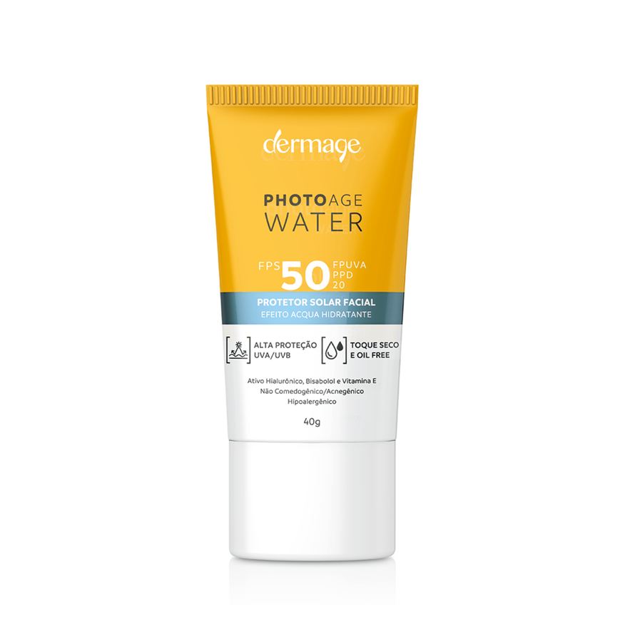 Dermage Protetor Solar Facial Photoage Water Toque Seco FPS50 40g