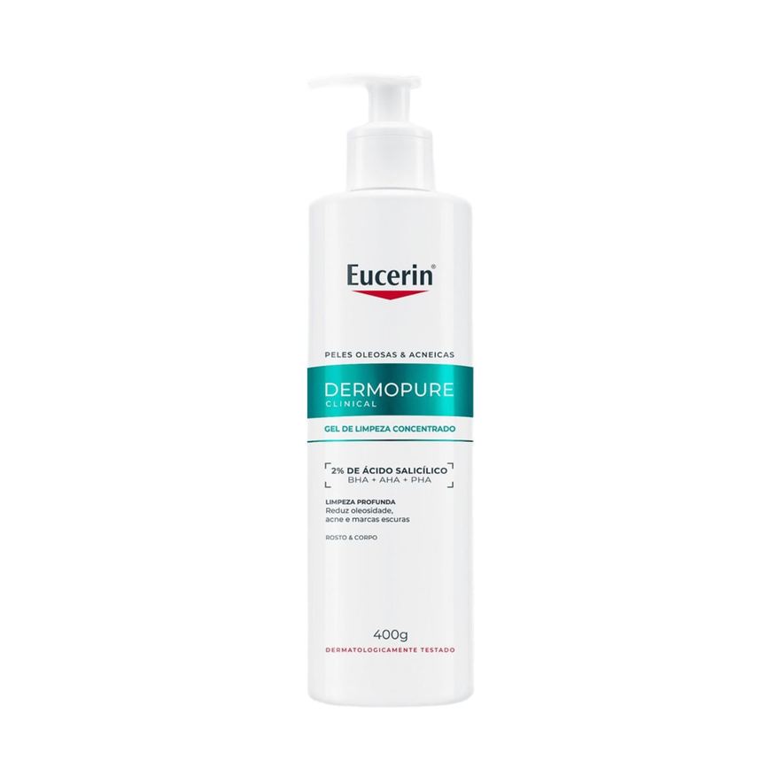 Eucerin Gel de Limpeza Facial DermoPure Concentrado 400g