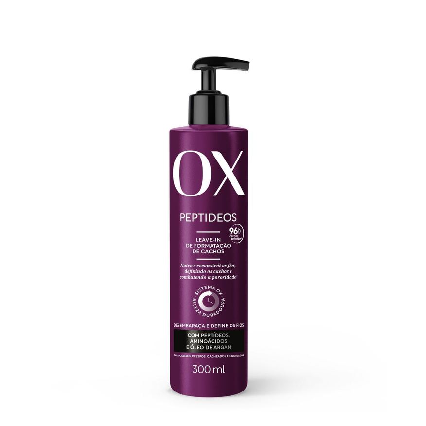 OX Leave-in Peptídeos Formatação de Cachos 300ml