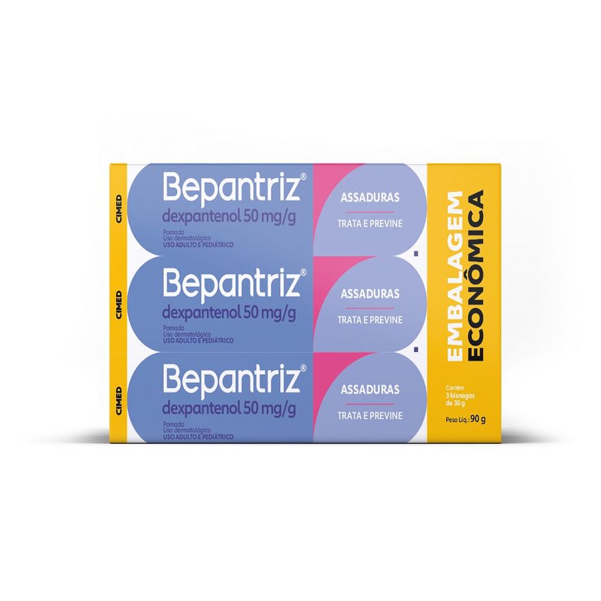 Bepantriz Kit Pomada para Assadura 30g 3 Unidades