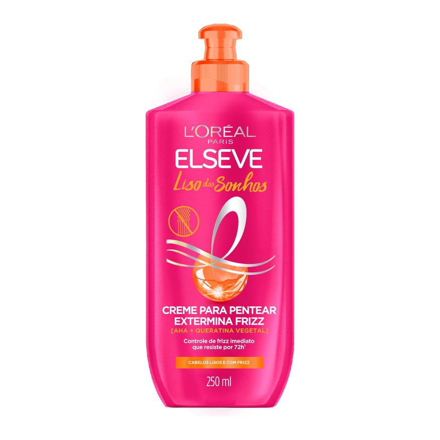 Elseve Creme de Pentear Liso dos Sonhos Extermina Frizz 250ml