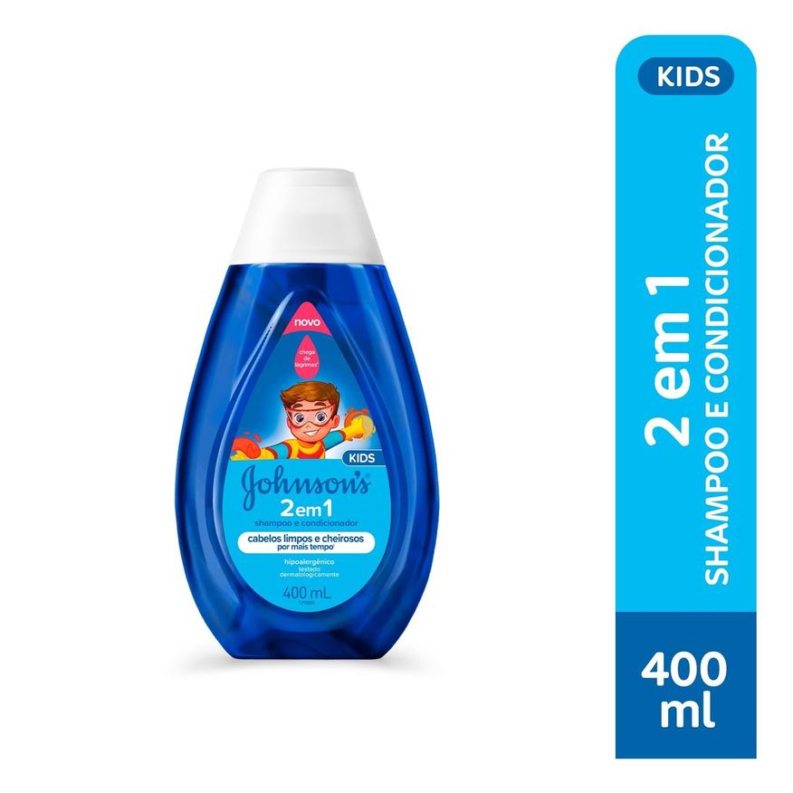 Johnsons Baby Shampoo e Condicionador Infantil Johnson's Kids 2 em 1 400ml
