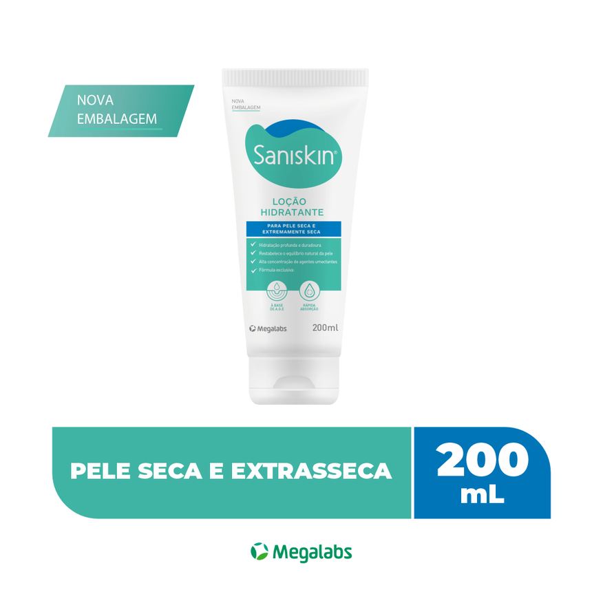 Saniskin Loção Corporal Hidratante 200ml