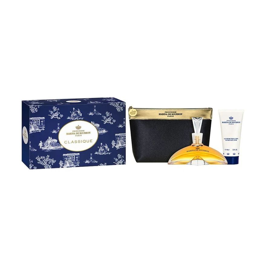 Marina de Bourbon Kit Classique - Loção Corporal - Necessaire - 100ml