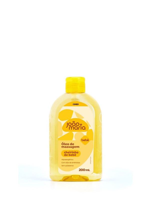 Cimed Óleo De Massagem João E Maria Cheirinho De Bebê Com Óleo De Amêndoas 200ml