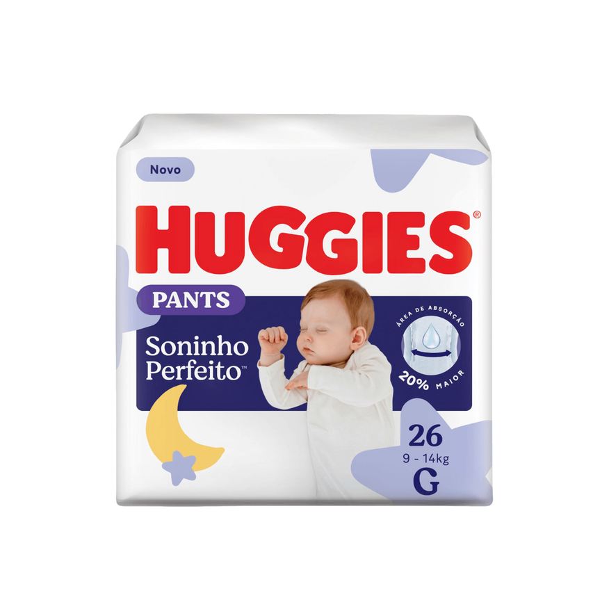 Huggies Fralda Descartável Infantil Pants Soninho Perfeito G 26 Unidades