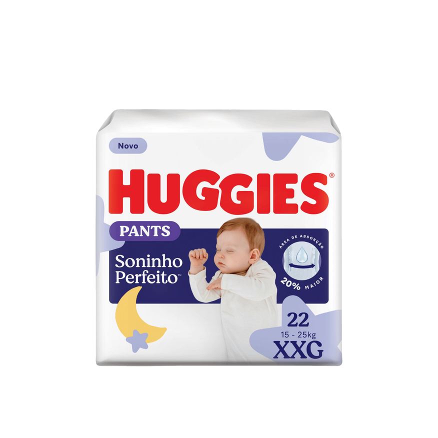 Huggies Fralda Descartável Infantil Pants Soninho Perfeito Xxg 22 Unidades