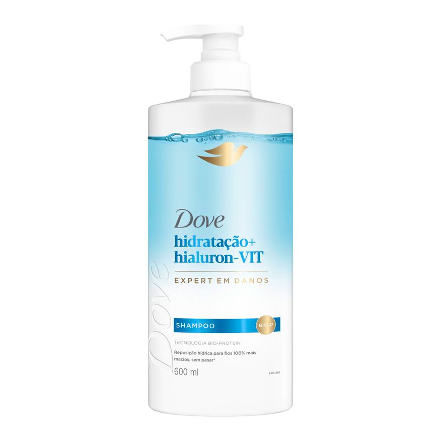 Dove Shampoo Hidratação + Hialuron-Vit 600ml