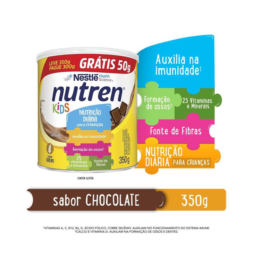 Nutren Complemento Alimentar Kids Chocolate 350g