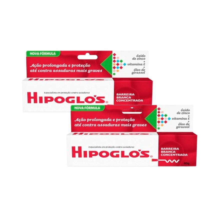 Hipoglos Kit Hipoglós Pomada para Assadura Original 40g 2 Unidades