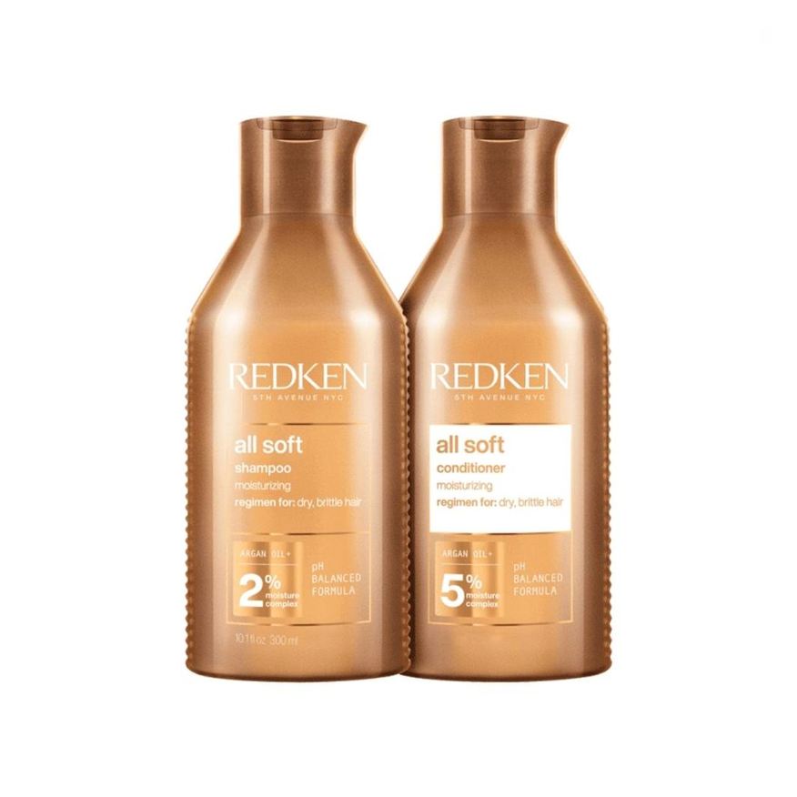 Redken - All Soft Shampoo + Condicionador - Kit Capilar - 2x300ml