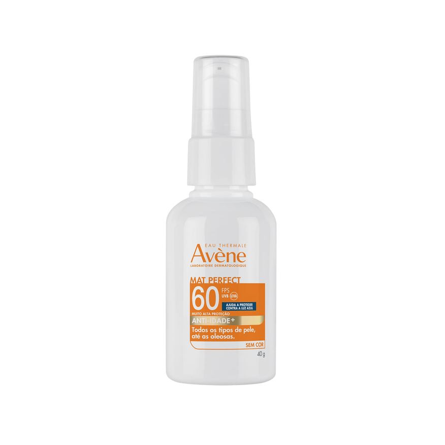 Avene Protetor Solar Facial Avène Mat Perfect Sem Cor Thermale Anti-Idade Fps60 40g