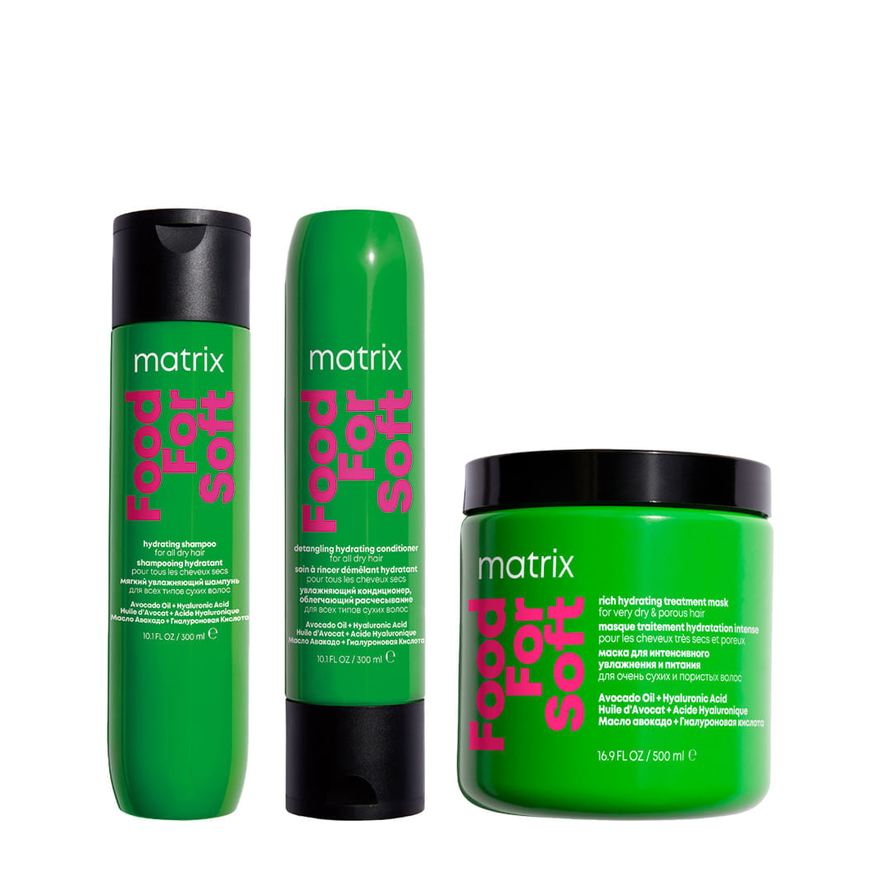 Matrix - Food For Soft - Kit Shampoo 300ml + Condicionador 300ml + Máscara 500ml