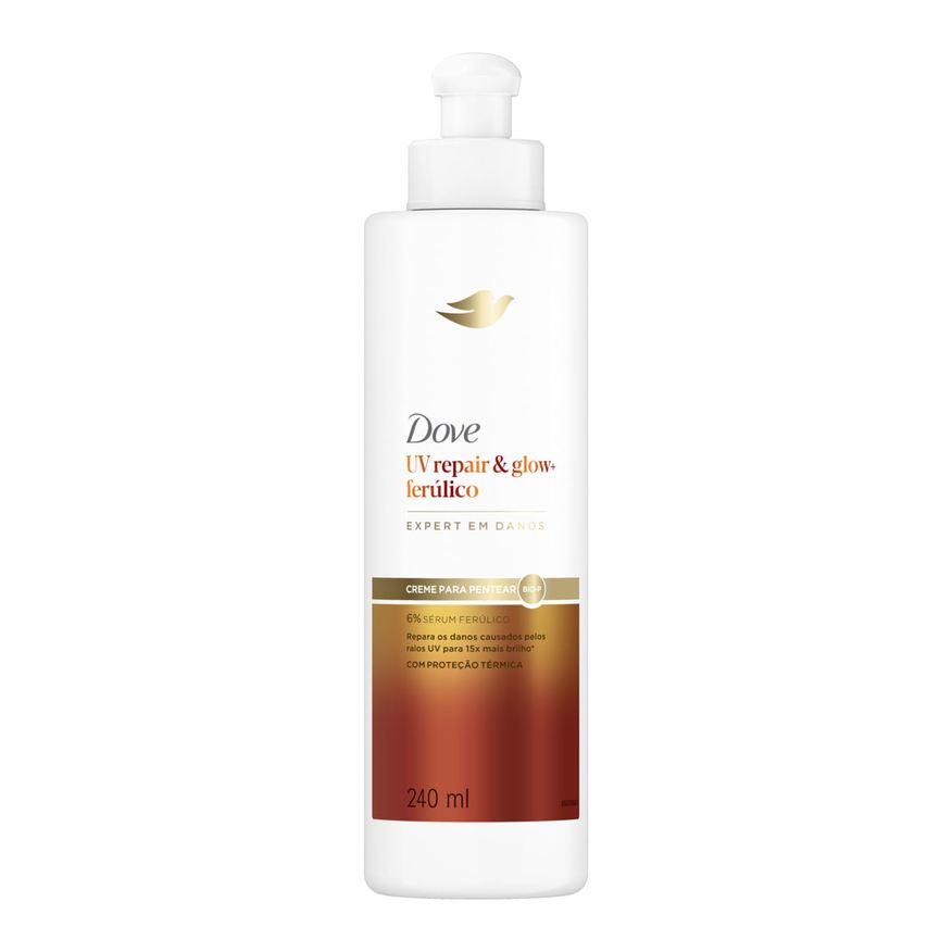 Dove Creme Para Pentear Uv Repair & Glow + Ferúlico 240ml