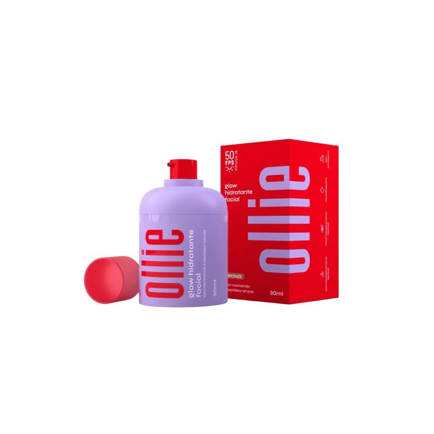 Ollie Hidratante Facial Glow Dourado Fps50 30ml