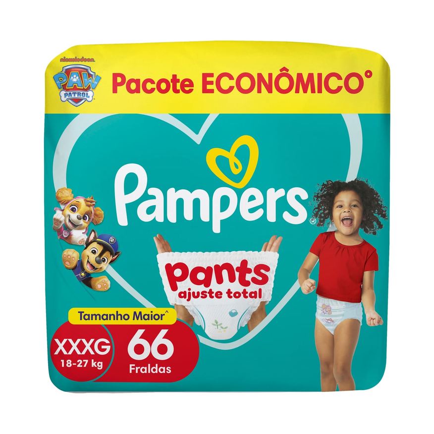 Pampers Fralda Pants Ajuste Total Xxxg 66 Unidades