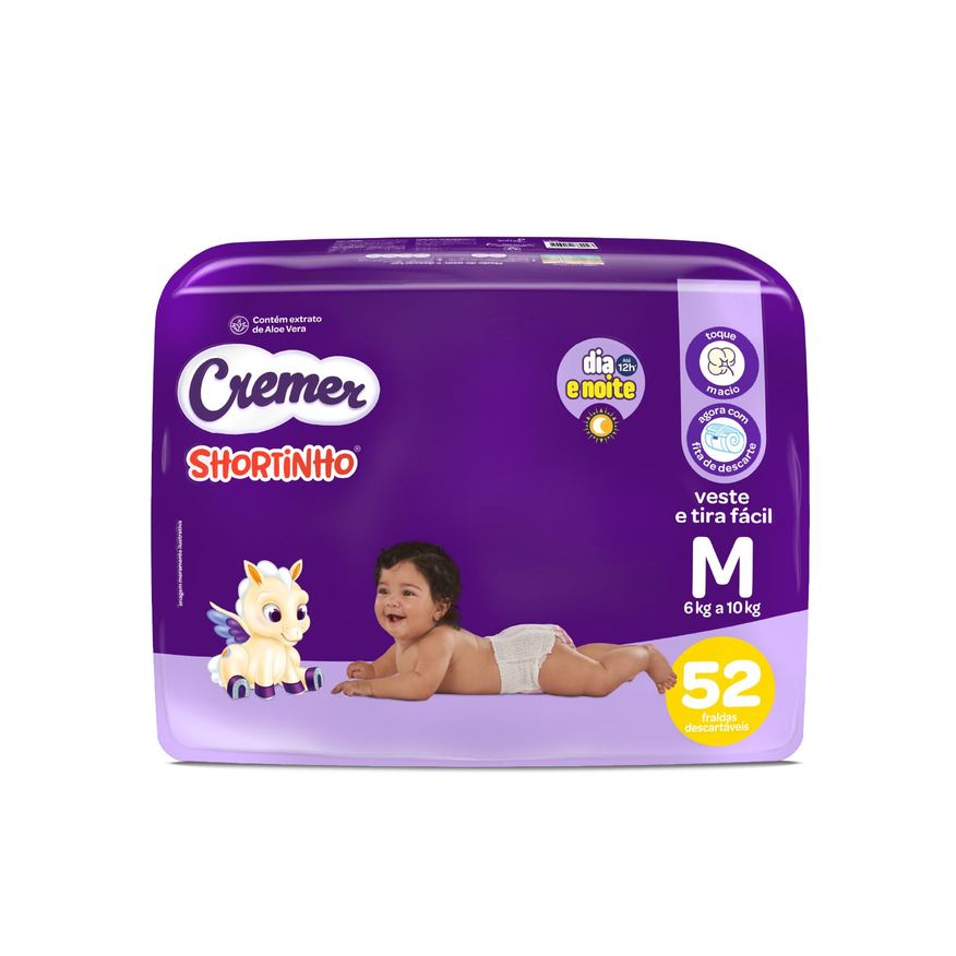 Cremer Fralda Shortinho M 52 Unidades