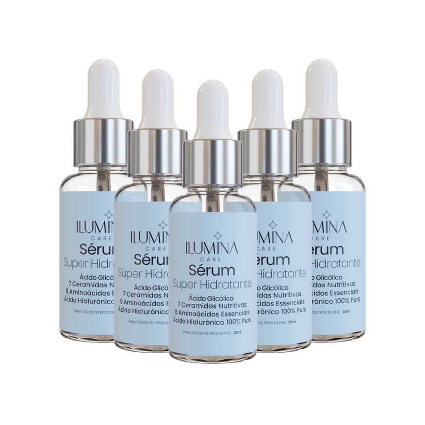 Ilumina Care Kit 5 Sérum Hidratante Com Ceramidas