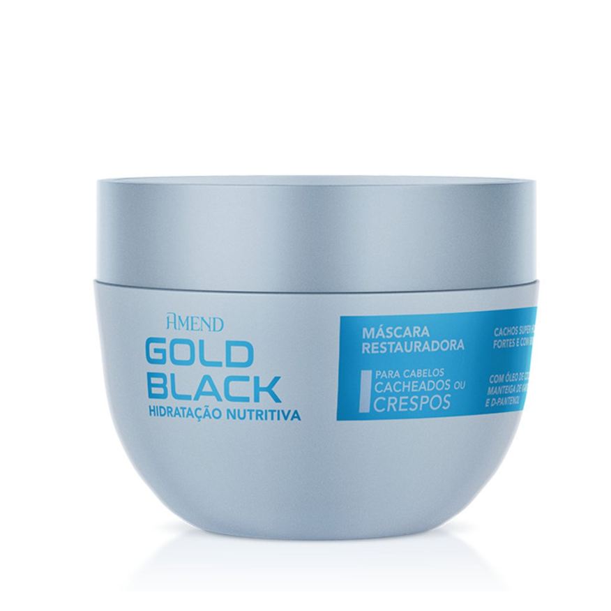 Amend Máscara Capilar Gold Black Restauradora Hidratação Nutritiva 250g