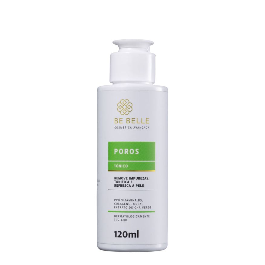 Be Belle Cosmética Avançada Tônico Facial Poros Be Belle Hidratação e Limpeza 120ml