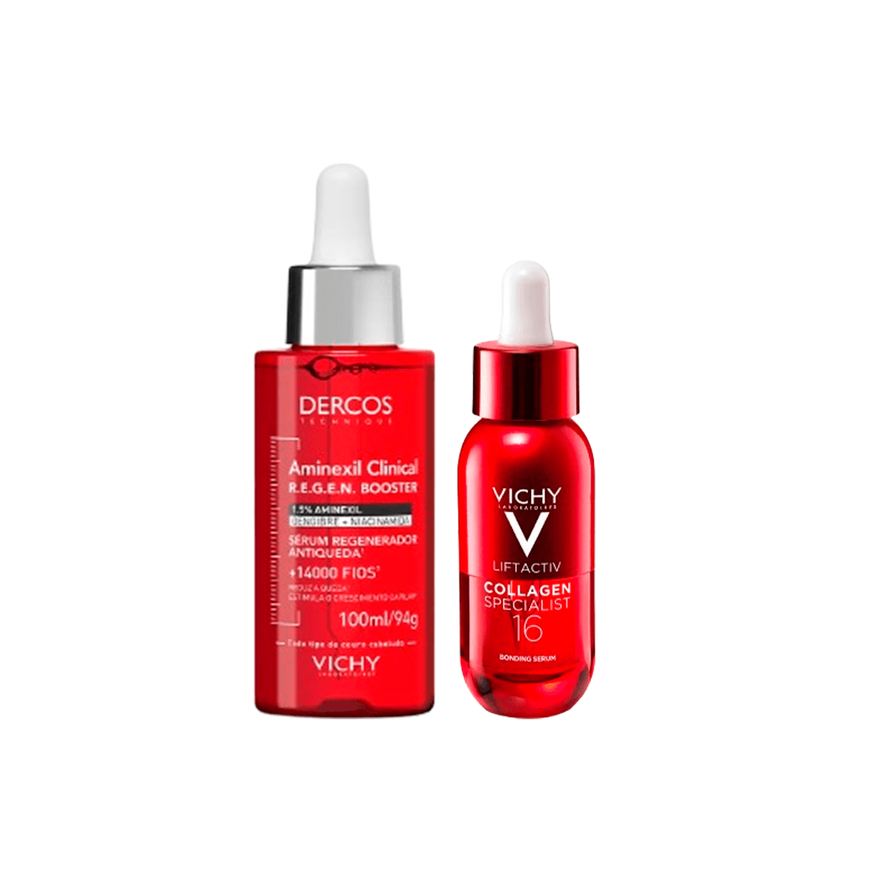 Vichy Kit Sérum Colágeno Liftactiv Specialist 16 30ml + Sérum Capilar Regenerador Antiqueda 100ml