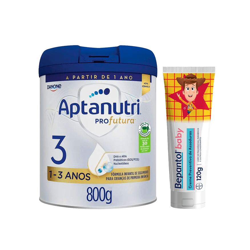 Danone Kit Aptanutri & Bepantol Fórmula Infantil Profutura 3 DHA ARA 800g + Creme Para Assaduras Baby Disney Toy Story 120g