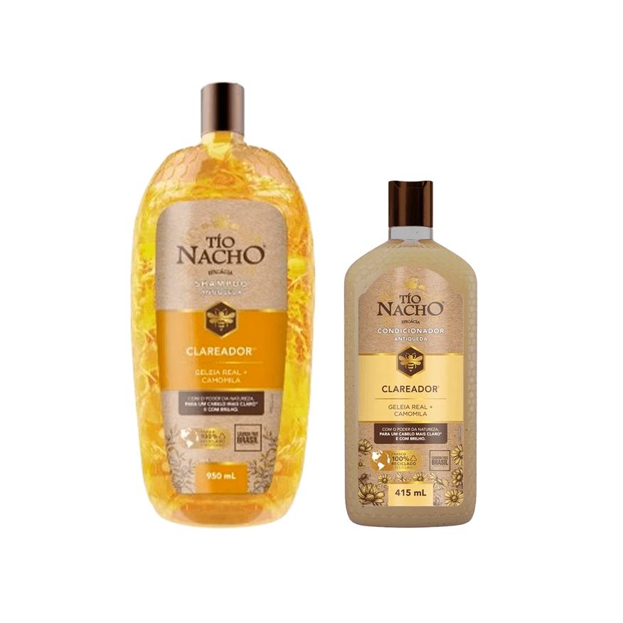 Tio Nacho Kit Tío Nacho Shampoo Clareador Antiqueda 950ml + Condicionador Clareador Antiqueda 415ml