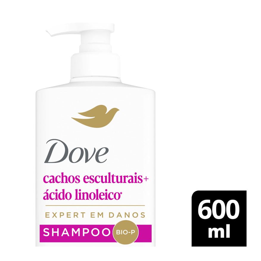 Dove Shampoo Cachos Esculturais + Ácido Linoleico 600ml