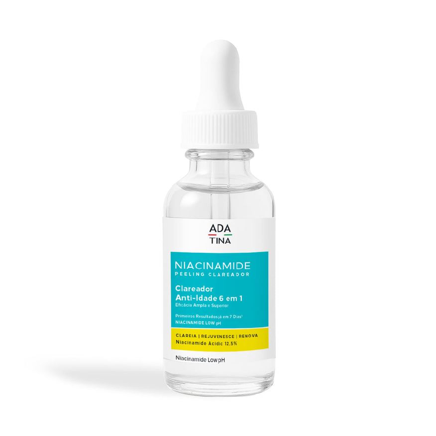 Ada Tina Italy Sérum Clareador Anti-idade AHA e BHA Niacinamide Peeling 30ml