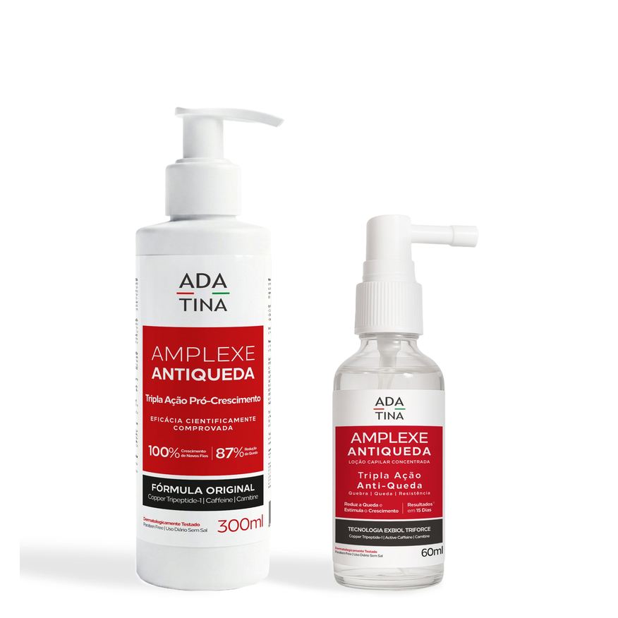 Ada Tina Italy Kit Ada Tina Amplexe Shampoo 300ml e Loção Antiqueda