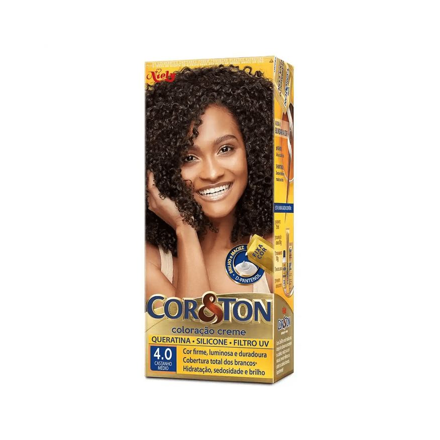 Cor&Ton Coloração Niely Castanho Médio 4.0