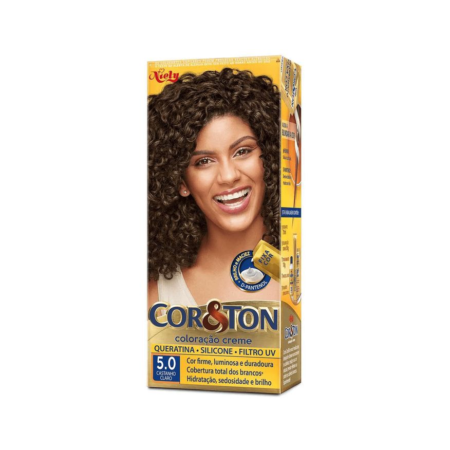 Cor&Ton Coloração Niely Castanho Claro 5.0