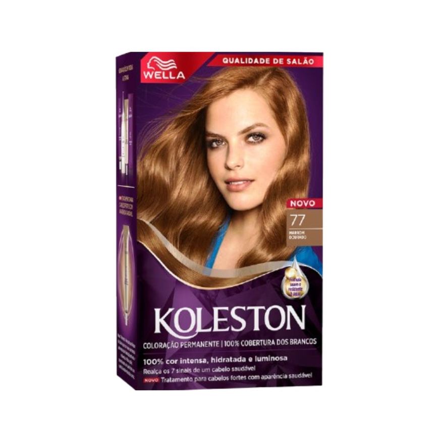 Koleston Tintura creme 77 Marrom dourado