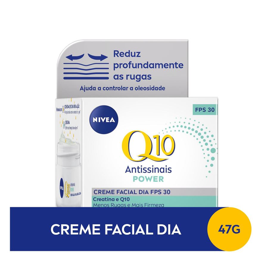 Nivea Creme Facial Q10 Power Antissinais Diurno FPS 30 50g