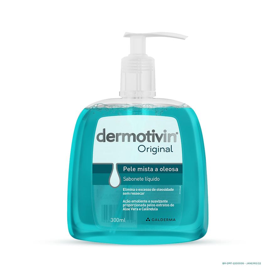 Dermotivin Sabonete Líquido Facial Original Peles Mistas a Oleosas 300ml