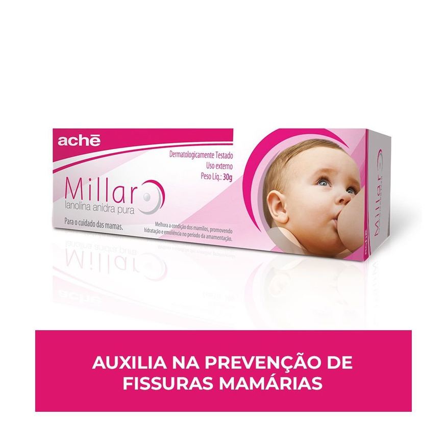 Millar Creme Hidratante para os Seios com Lanolina Pura 30g