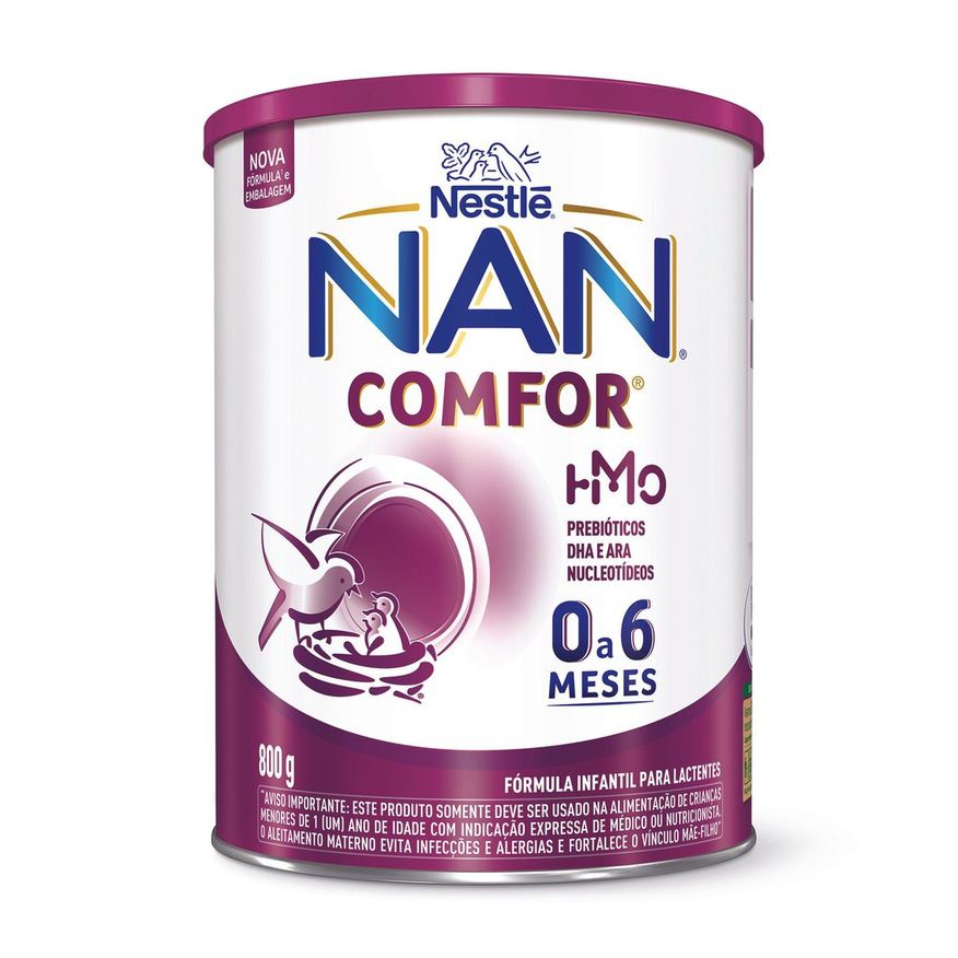 NAN Fórmula Infantil Comfor HMO 0 a 6 meses 800g