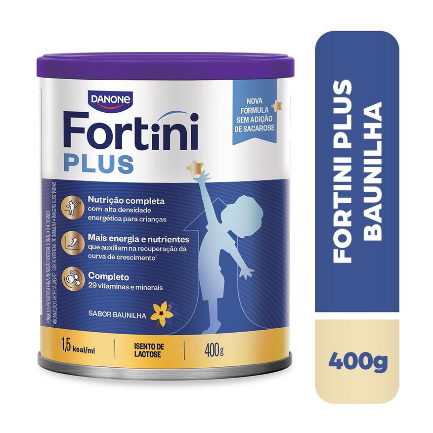 Fortini Suplemento Alimentar Infantil Plus Sabor Baunilha 400g