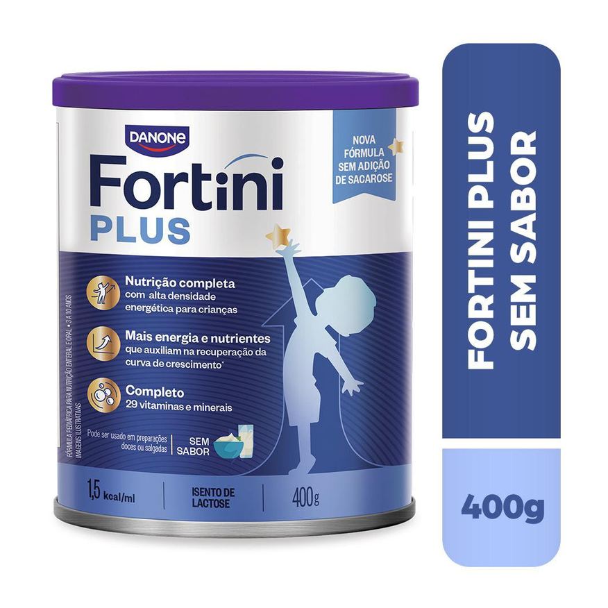 Fortini Suplemento Alimentar Infantil Plus Sabor Sem Sabor 400g