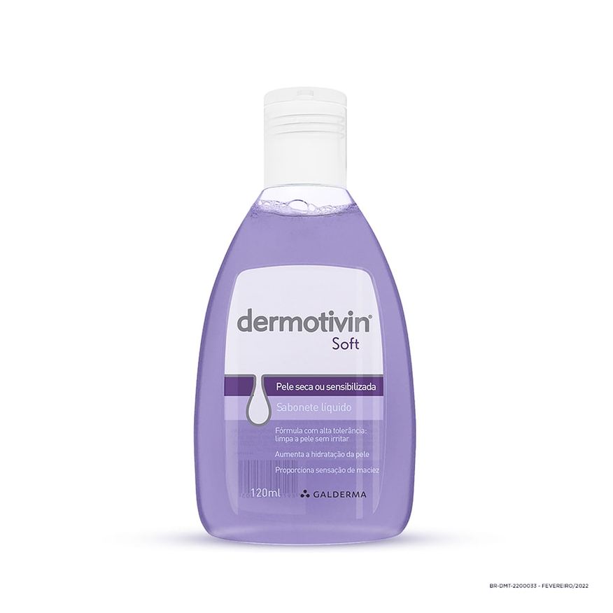 Dermotivin Sabonete Líquido Facial Soft Pele Seca ou Sensibilizada 120ml