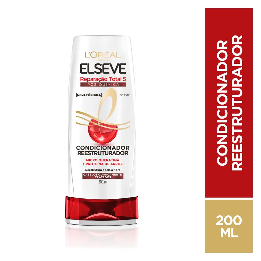 Elseve Condicionador L'oréal Paris Reparação Total 5 Química 200ml
