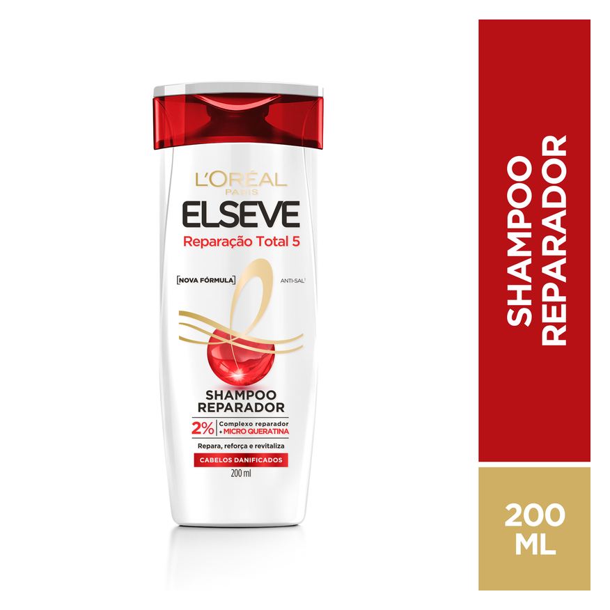 Elseve Shampoo Reparação Total 5 Reparador 200ml
