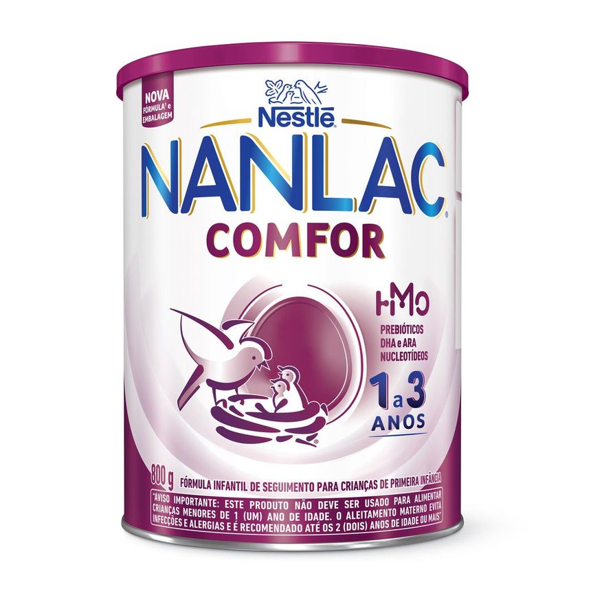 Nanlac Fórmula Infantil Comfor de 1 a 3 anos 800g