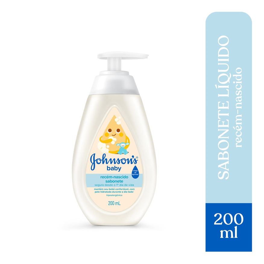 Johnsons Baby Sabonete Líquido Infantil Johnson's Baby Recém-Nascido 200ml